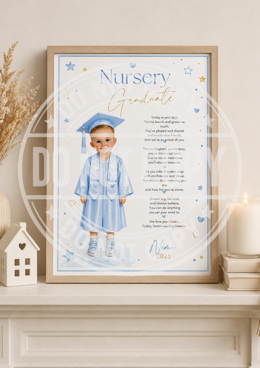 Personalised Nursery Graduation Illustration