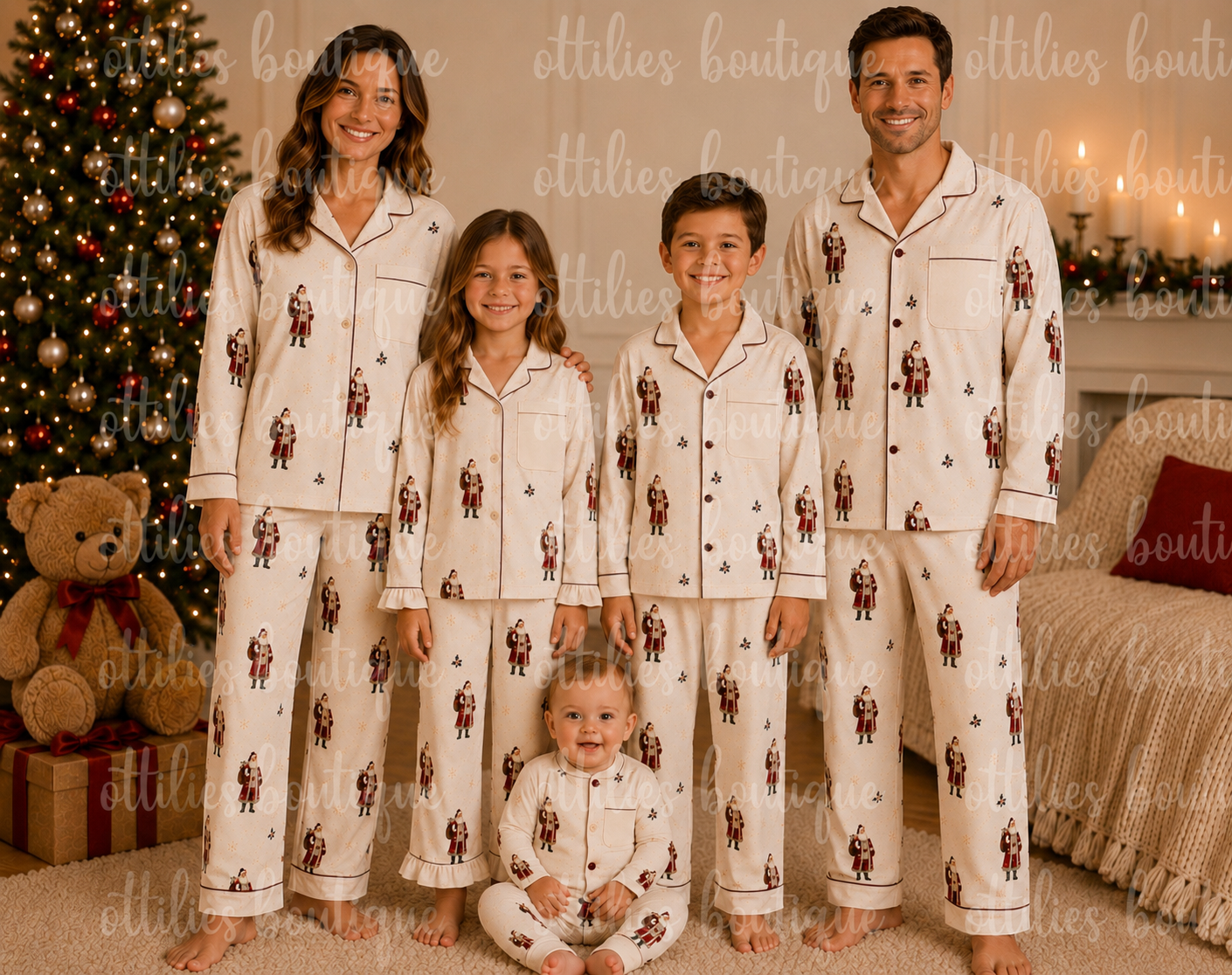 Christmas Santa Matching PJ’S pre order